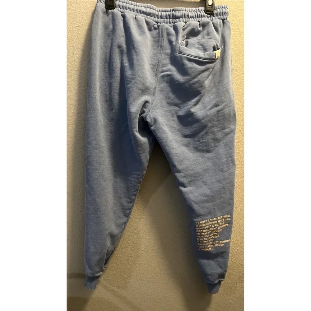 YOUNGLA‎ Blue Jogger Sweatpants Men's Size Large Gym Active Streetwear #230